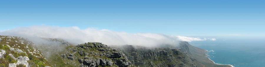 Kapstadt - Blick vom Tafelberg Richtung Süden