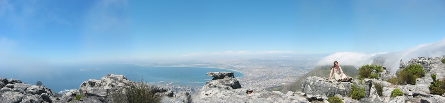 Kapstadt - Blick vom Tafelberg Richtung Norden