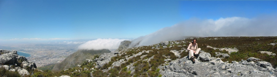 Kapstadt - Blick vom Tafelberg Richtung Norden